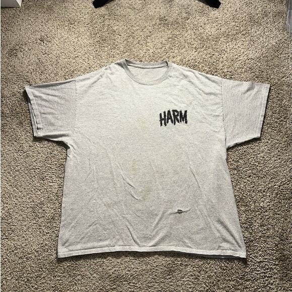 HARM LA Grindcore Band Tee Men’s 25x28.5 Aldubber Music Hardcore - Picture 3 of 5